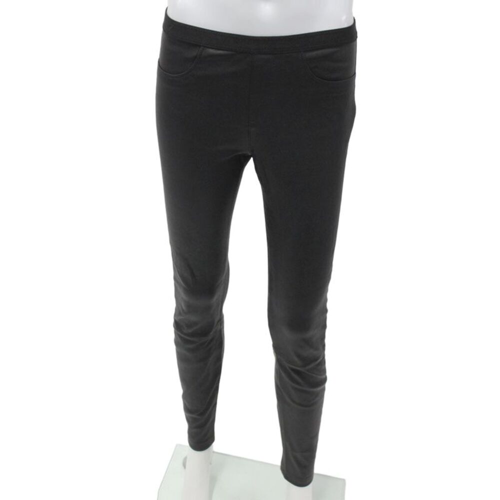 Helmut Lang Women Black Lamb Leather Jegging Size 2